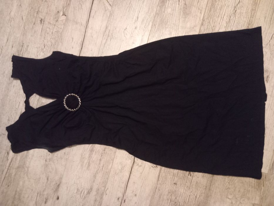 Czarna bawelniana sukienka