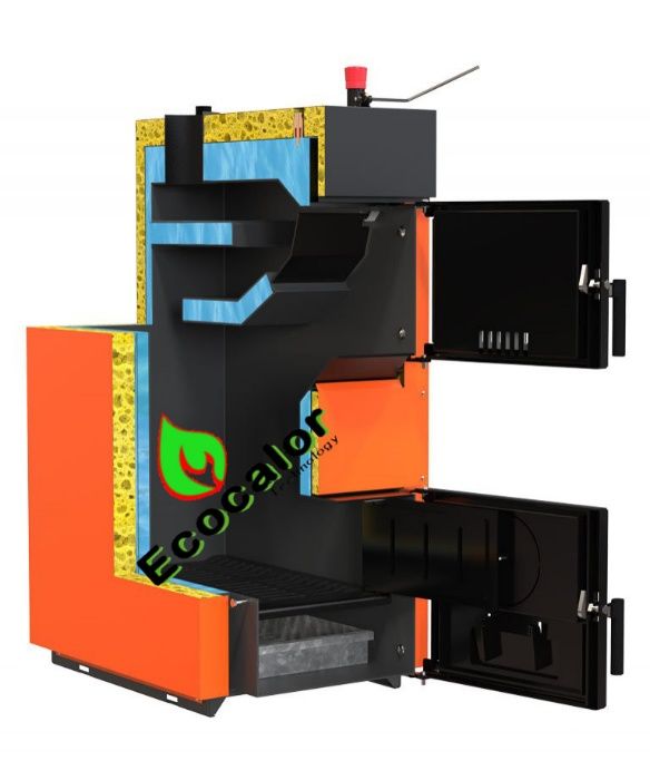 Kit Caldeira Lenha 35Kw + 100 Elementos Radiador