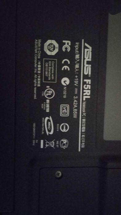 Ноутбук ASUS F5RL