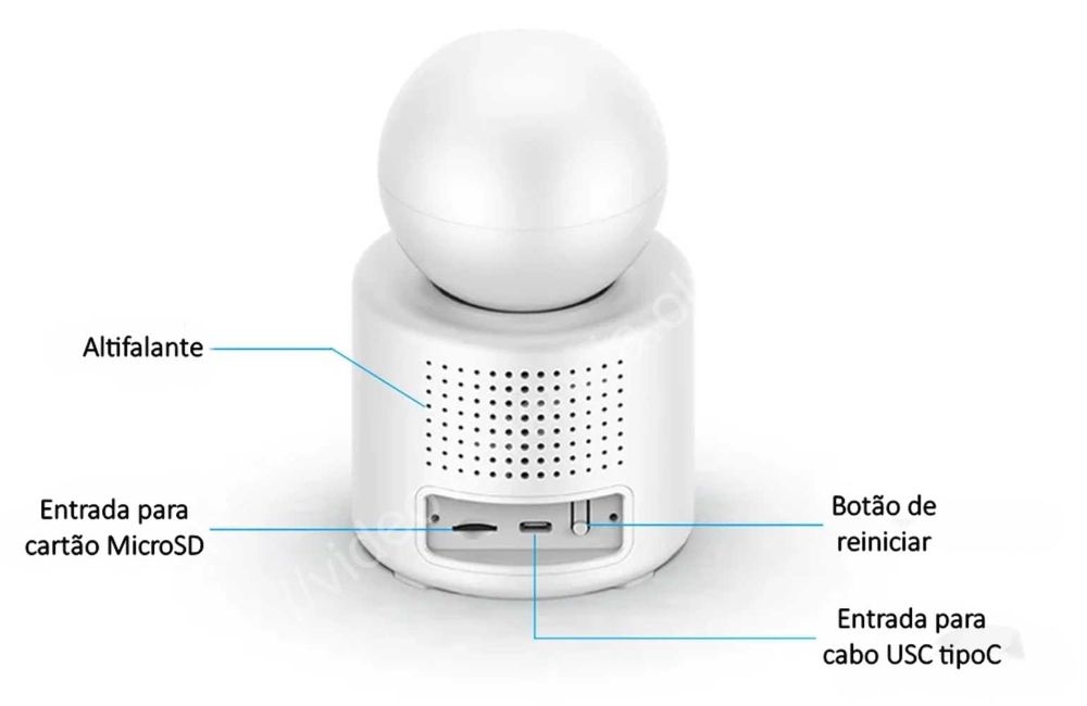 Câmara Rotativa ‼️ WiFi ‼️ FullHD ‼️ Videochamada ‼️ Ecrã 2.8 polegada