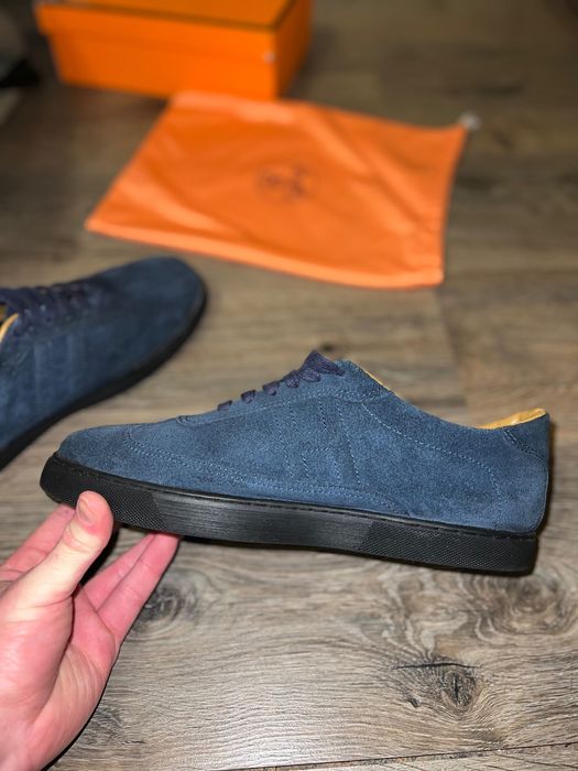 Кеды Hermes boss замшевые замш кожа натуральная кроссовки
