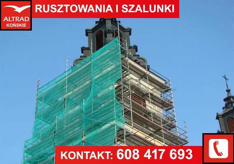 Rusztowanie fasadowe, aluminiowe, jezdne, Altrad, Baumann - NAJTANIEJ!