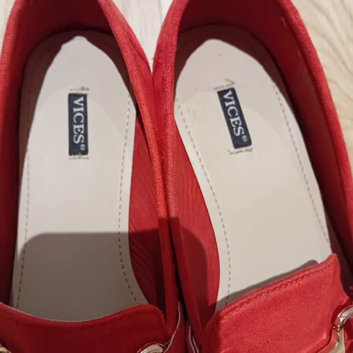 Czerwone espadryle nowe wiosenne 39