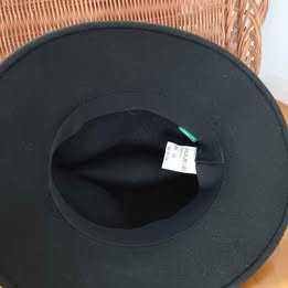 Chapéu de aba larga verde escuro Somlys #