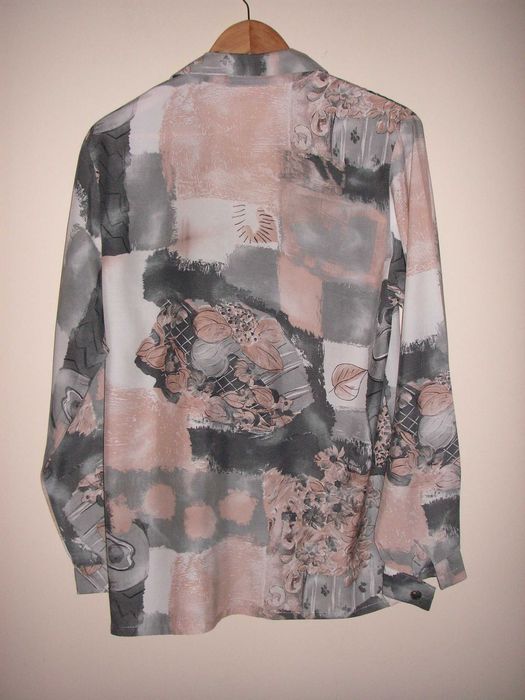 Camisa / Blusa Pure Jeans Caroche e Blusa Cinzento, Creme e Branco