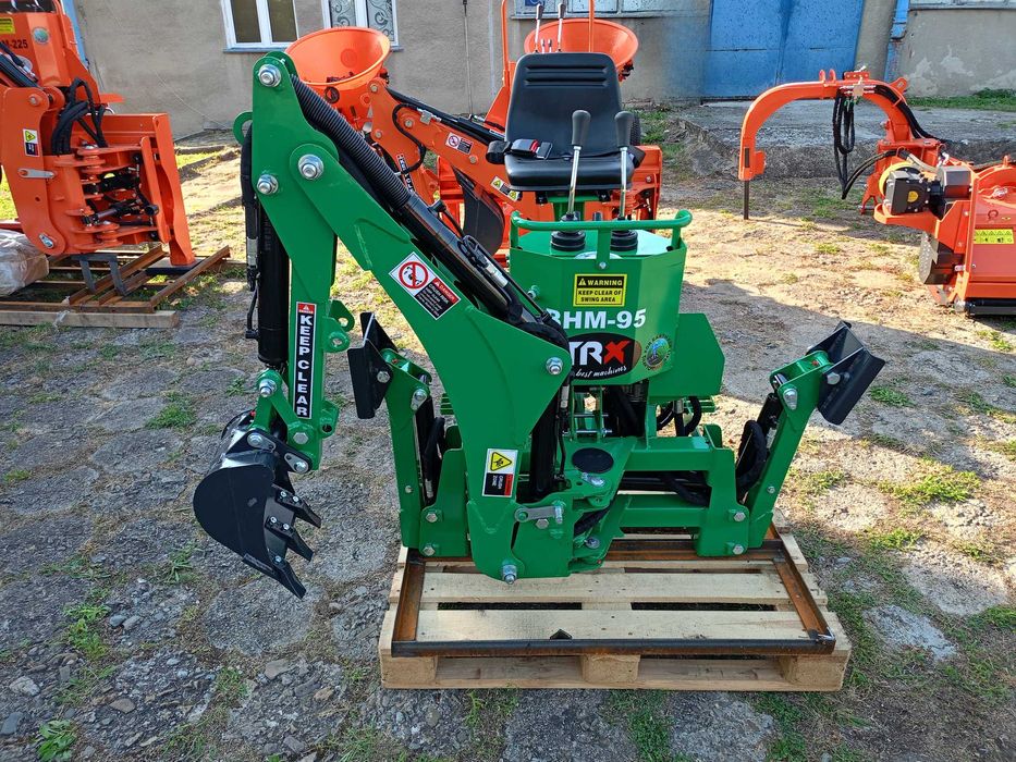 Ramię kopiące do ciągnika Koparka BHM 95 Mikrus Troll z pompą