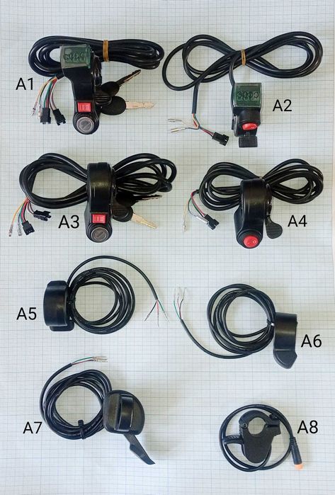 Контролер електровелосипеда електроскутера самоката, ручка газу кнопки