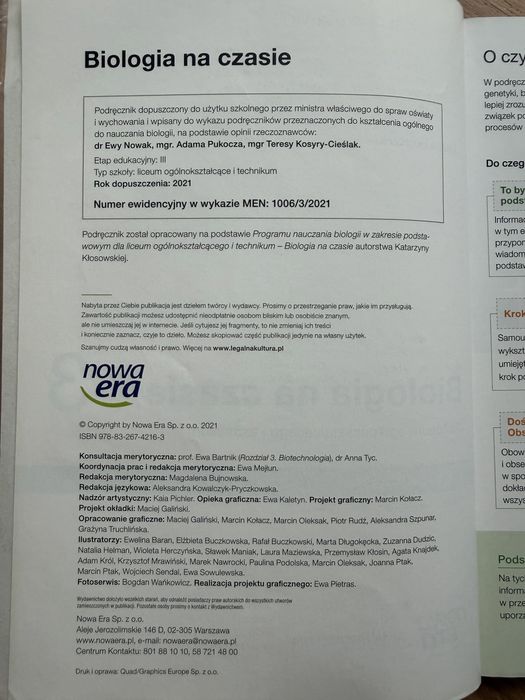 Podrecznik do biologi kl 3 liceum technikum