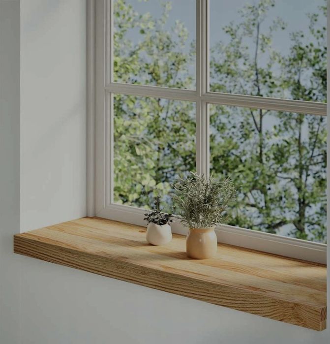 Parapety 2 szt., jasnobrązowy, 70x25x2 cm, lite drewno dębowe