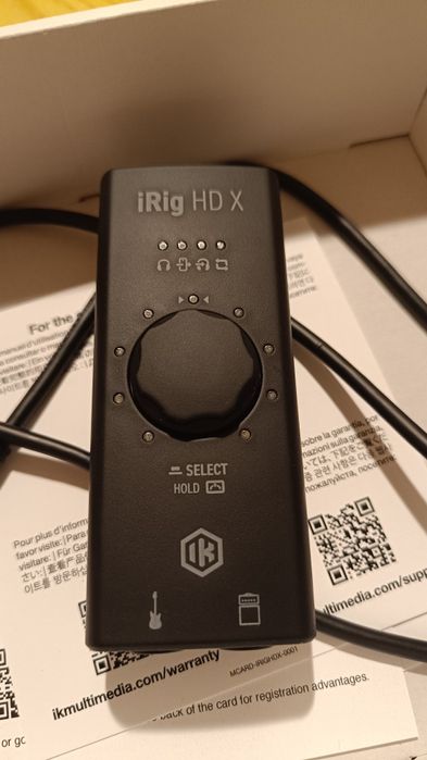 iRig HD X interfejs