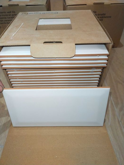 Płytki ścienne GoodHome Trentie White 10x20 białe nowe 3 kartony