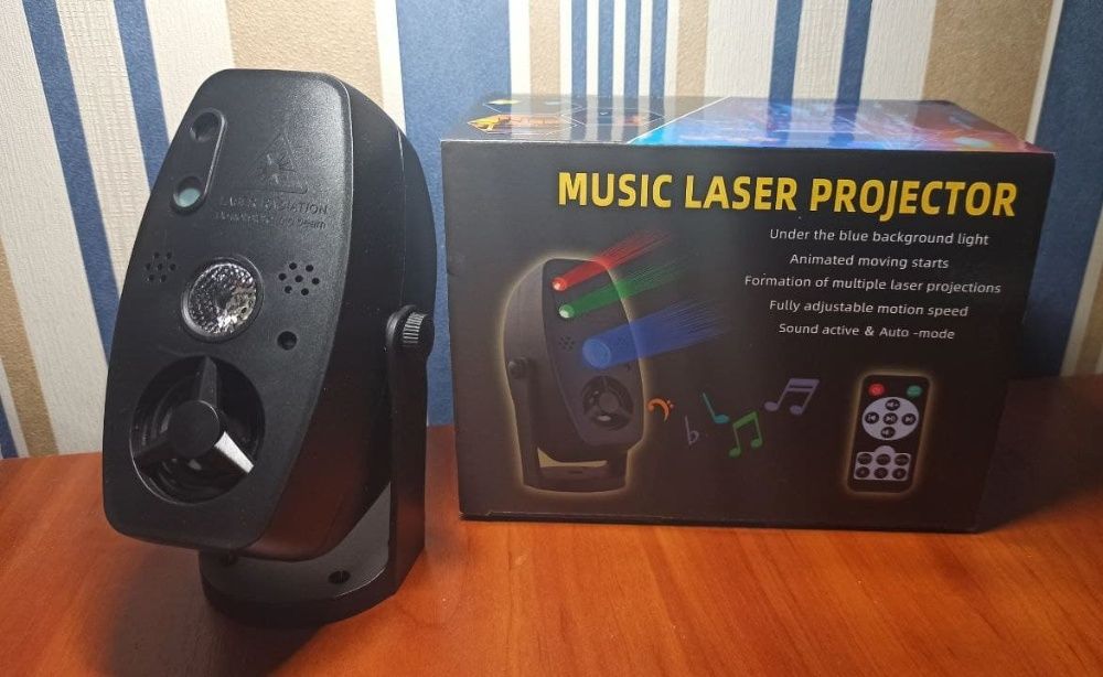 Красочный лазерный проектор (лазерных лучей)