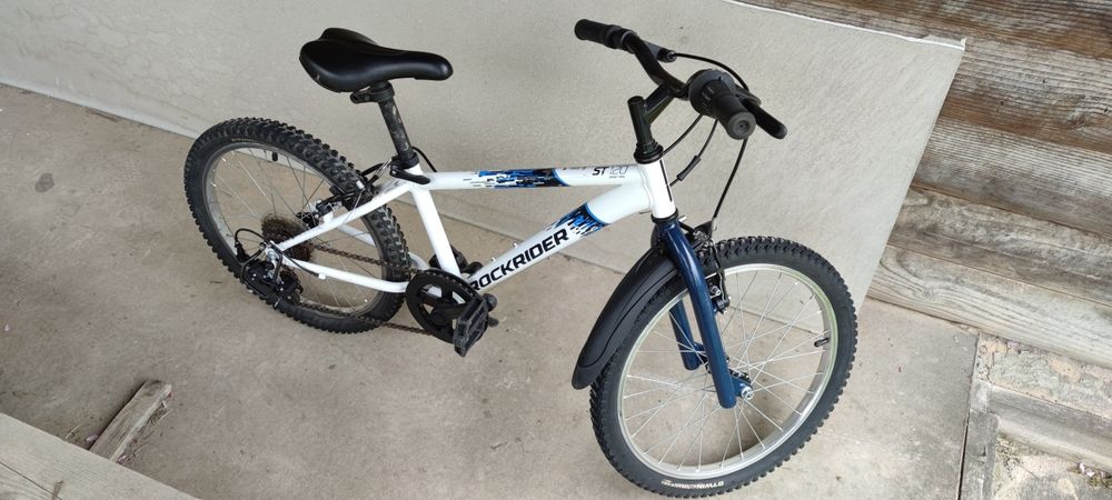 Дитячий велосипед гірський BTWIN Rockrider ST 120 білий 20"
