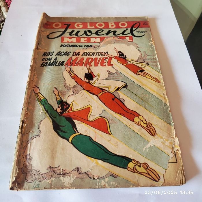 Revistas O Globo Juvenil Mensal e Revista Gíbíi Mensal do Shazam! De