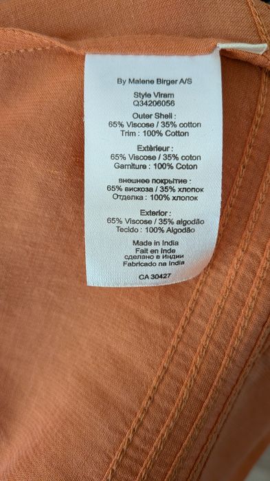 Blusa By Malene Birger Virram – Tamanho 34 (XS) – Excelente Estado