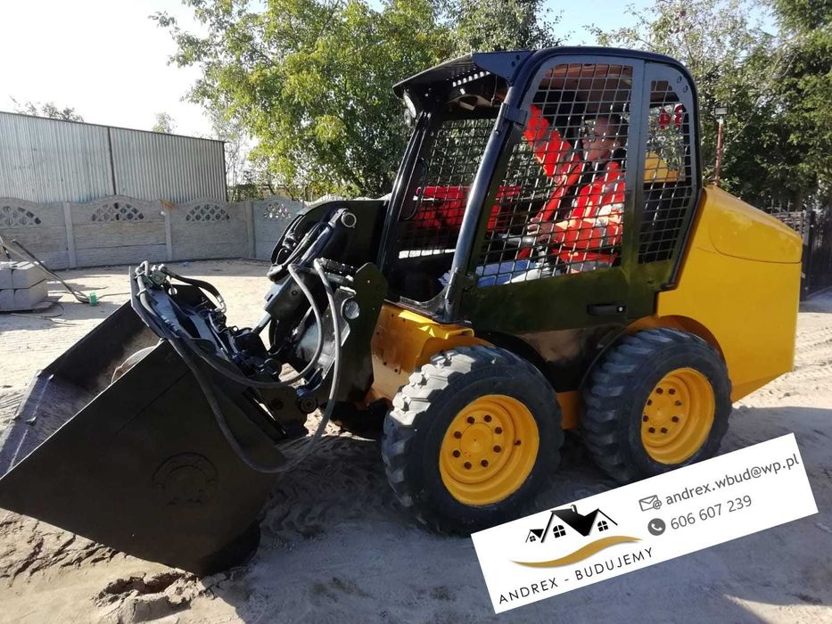 koparka minikoparka koparko ładowarka oczyszczalnia przydomowa żwir