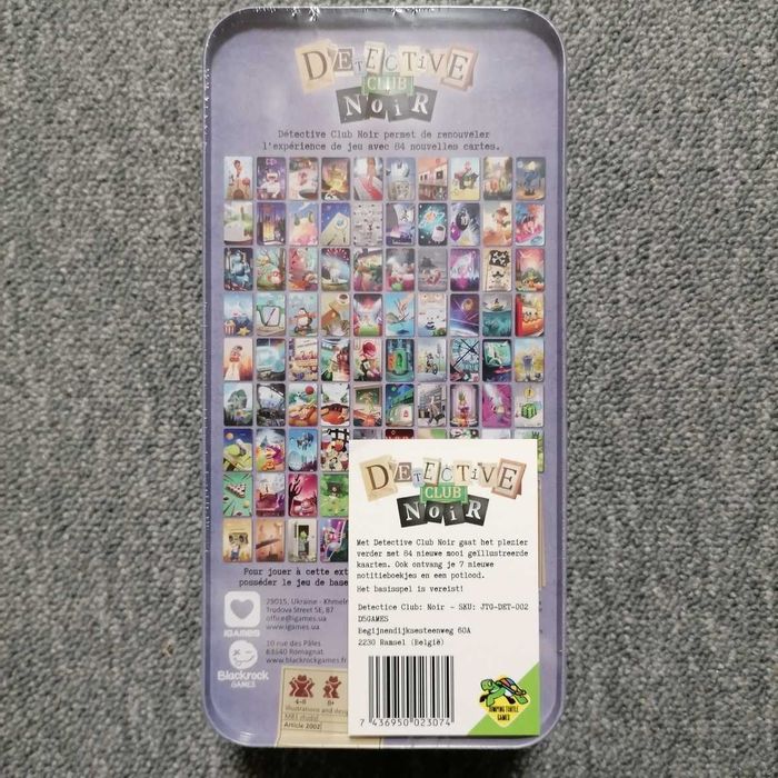 Detective Club: Noir - expansão para jogo de tabuleiro