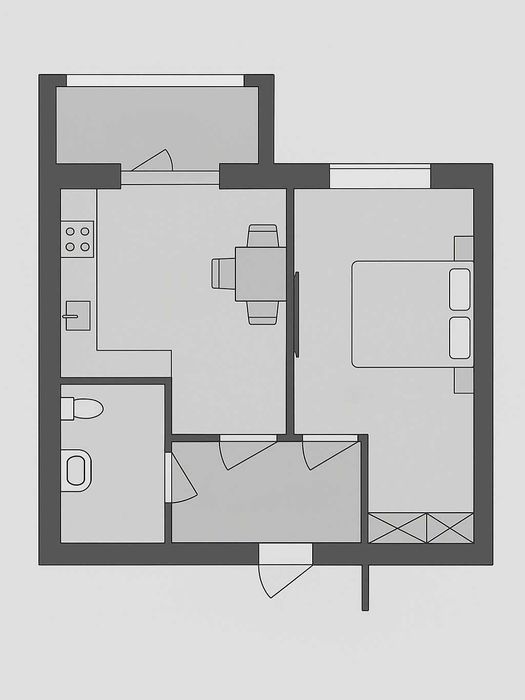 1-room apartment apartment by the address st. Kotsaka Arseniya (area 42 m²) - Atlanta.ua - photo 2