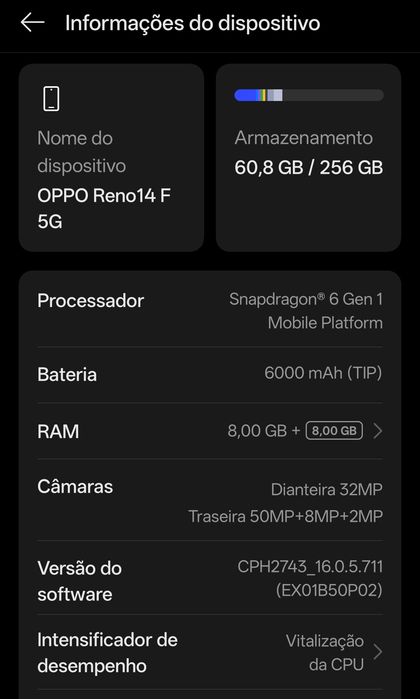 OPPO Reno 14F 5G 256Gb