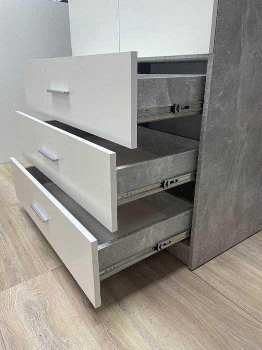 Шафа двохдверна з шухлядами «Вероніка», пенал для спальні, шкафдлядома