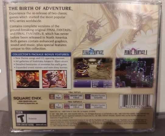 Final Fantasy Origins PS1 (Novo selado)