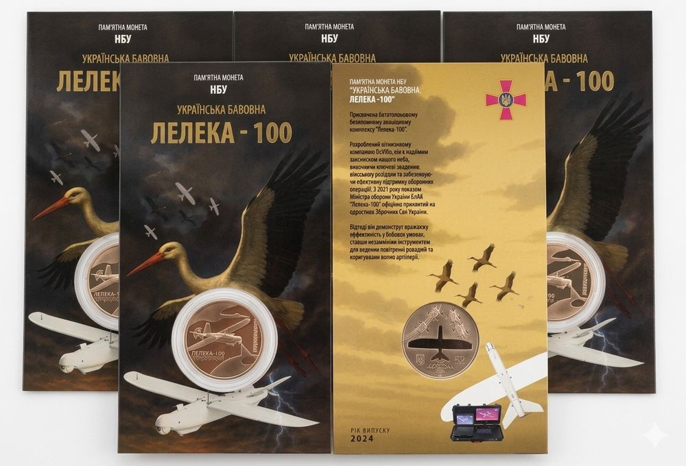 Нептун в блістері Памятна монета НБУ 5 грн 2024 Українська бавовна
