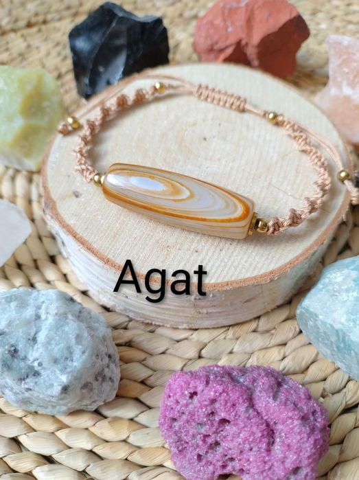 Bransoletka z agatem