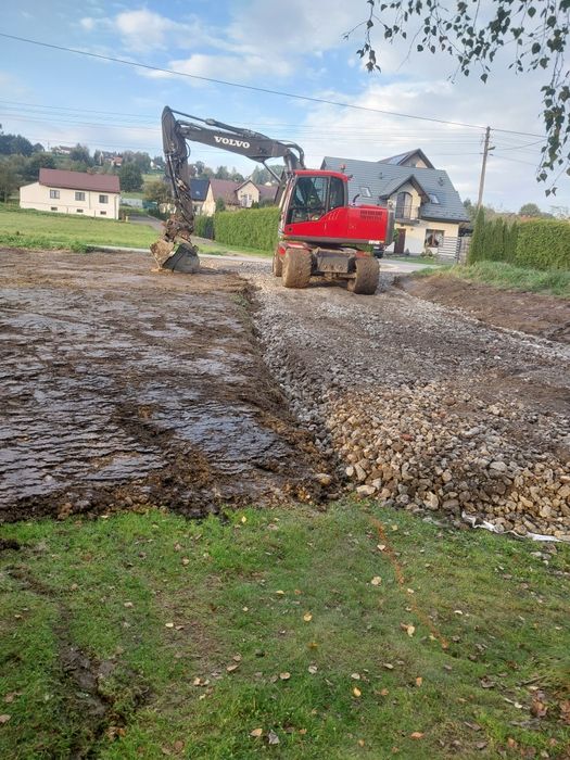 Usługi koparką,minikoparka,woźidłem wywrotką