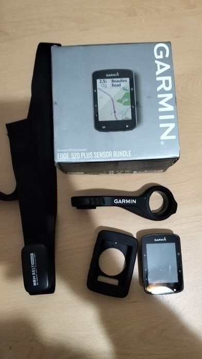 GPS Garmin  520 plus e banda cardíaca hrm belt Decathlon.