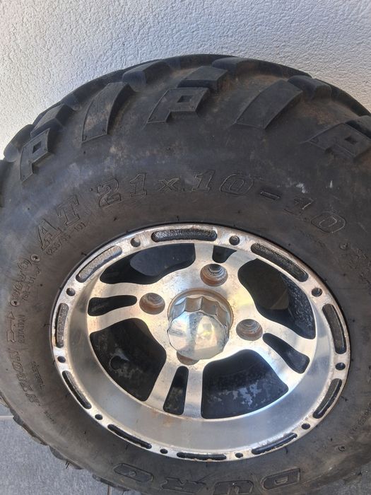 Vendo lote 4 Jantes em alumínio moto 4 em AT 21x10-10 /AT 22x10-10