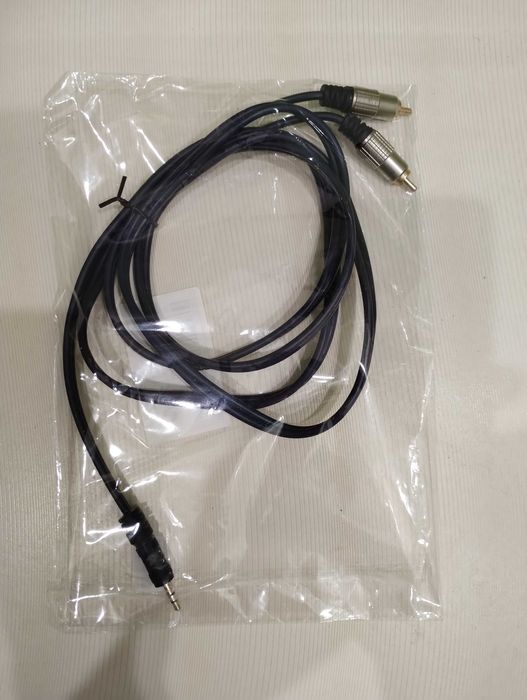 Кабель 2м качественный AUX АУХ 3,5 мм на 2 тюльпана (3.5 mm  - 2 RCA)