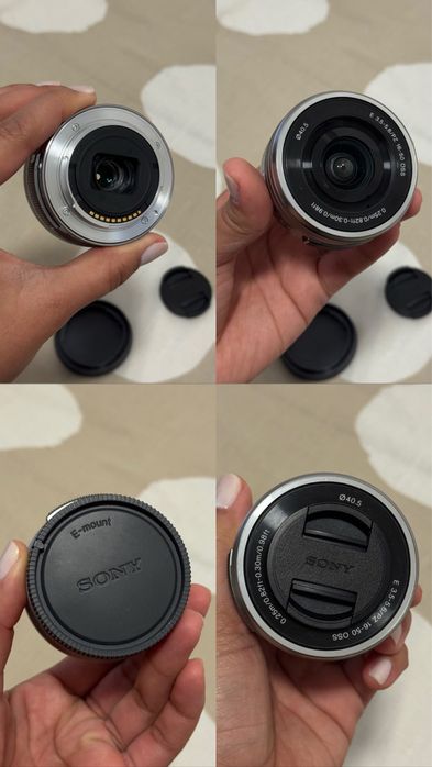 Lente 18-200 Tamron  + adaptador + lente 16-50 sony