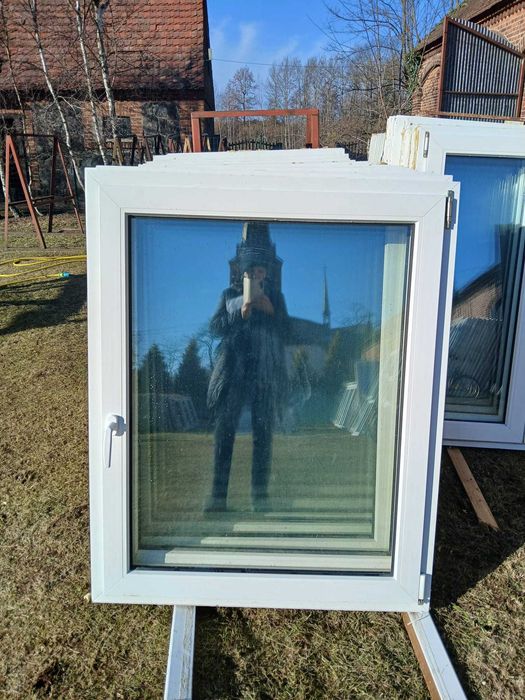 Okna 104x129 pcv okno białe jednoskrzydłowe plastikowe DOWÓZ CAŁY KRAJ