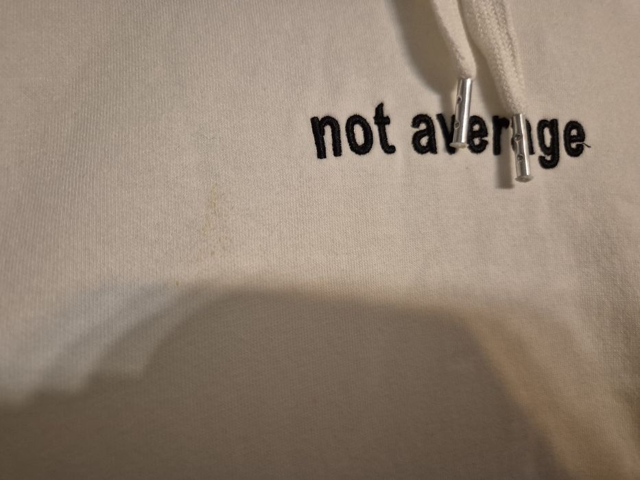 Bluza H&M oversize biała L not average hoodie nowa A38