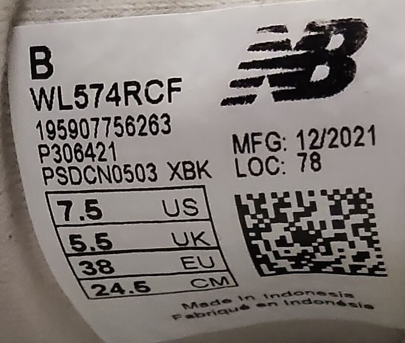Buty damskie NB New Balance 38 wl574rcf