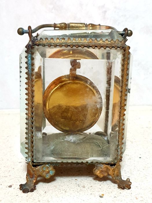 Fantástica antiga vitrine francês para relógio de bolso