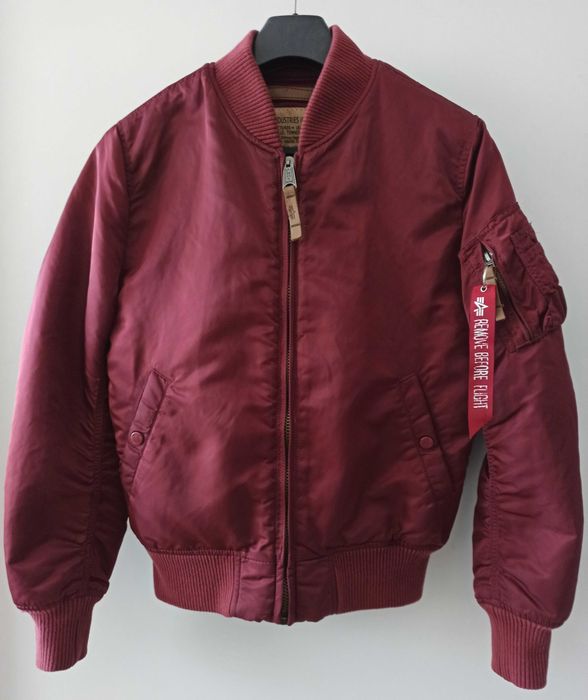 męska ocieplana kurtka Alpha Industries rozmiar S flyers bomber dwustronna