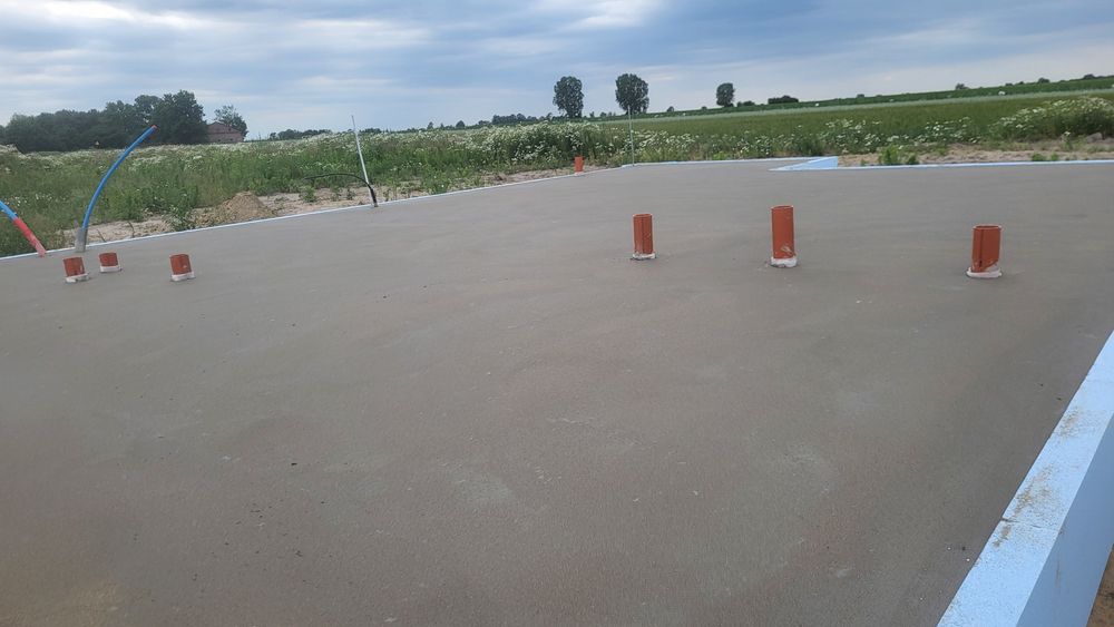 Posadzki maszynowe mixokretem, wylewki, styrobeton, rozkładanie styrop