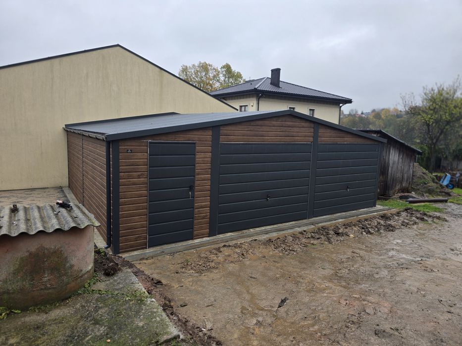 Garaz blaszak 9x7 złoty dob