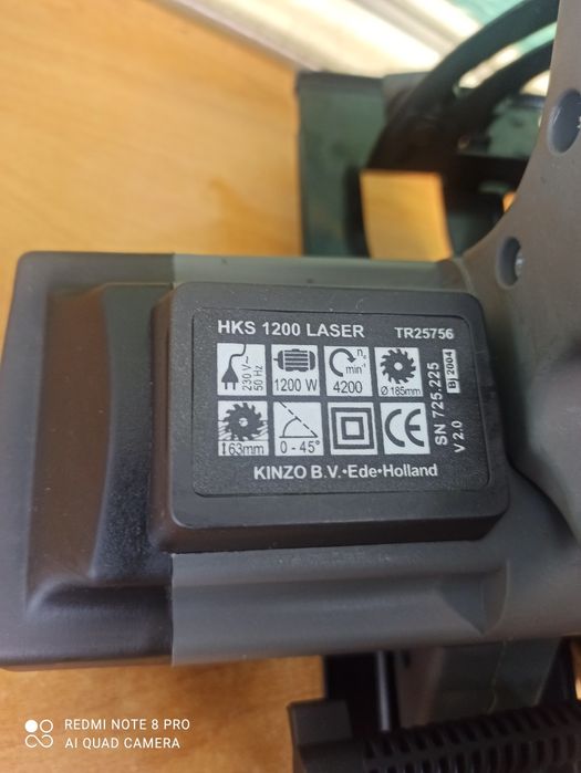 NOWA pilarka tarczowa TROVEX HKS 1200 LASER – 1200 W | walizka | tarcz