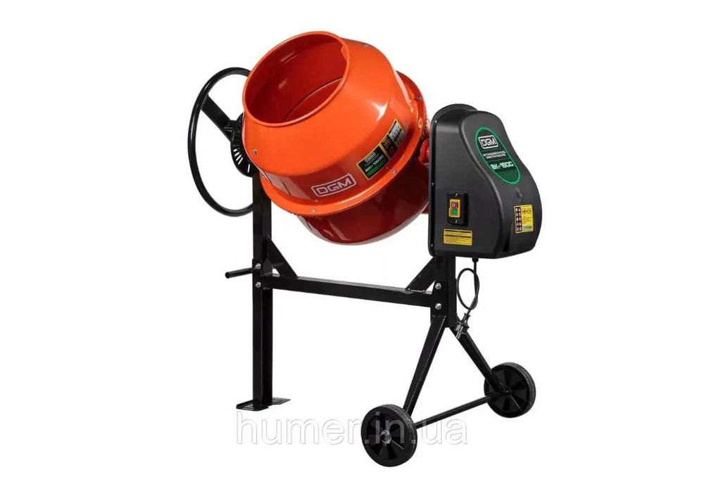 Бетономішалка DGM 850 Вт, 140 л – ефективне змішування для дому