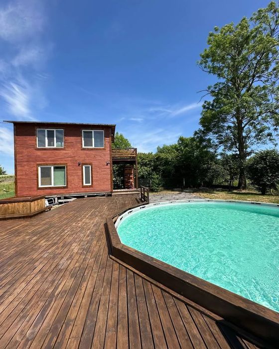 Відпочинок у чані на дровах