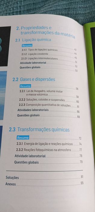 Caderno de atividades Física e Química A 10° ano
