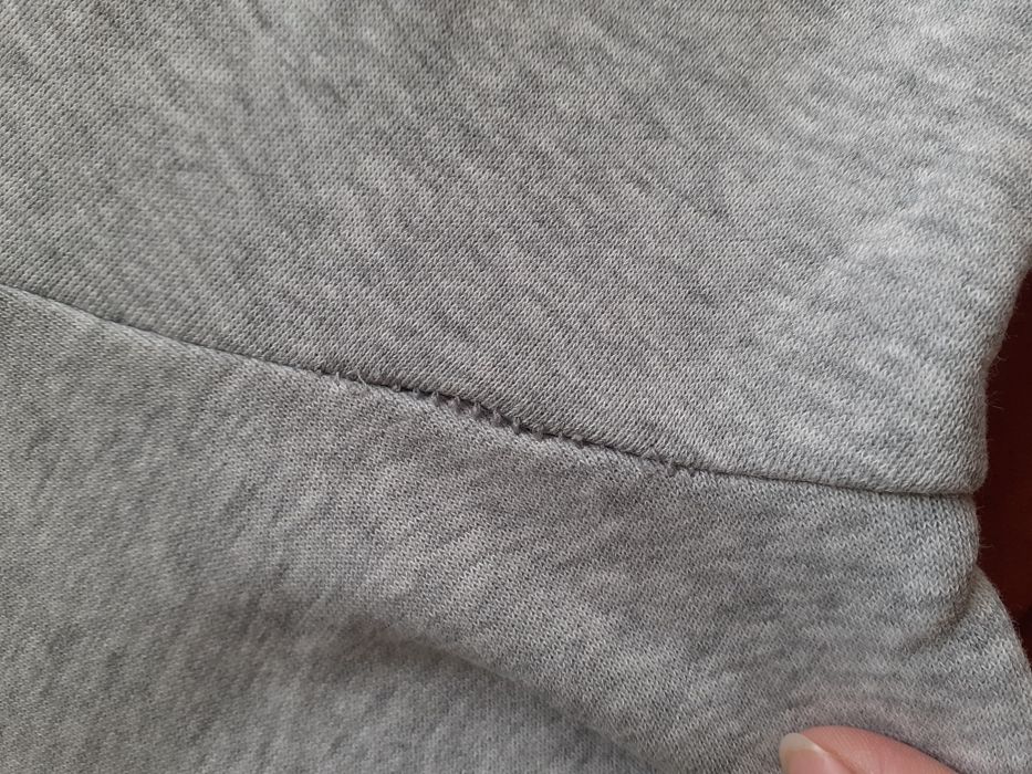 Szara bluza kangurka z kapturem Adidas XL