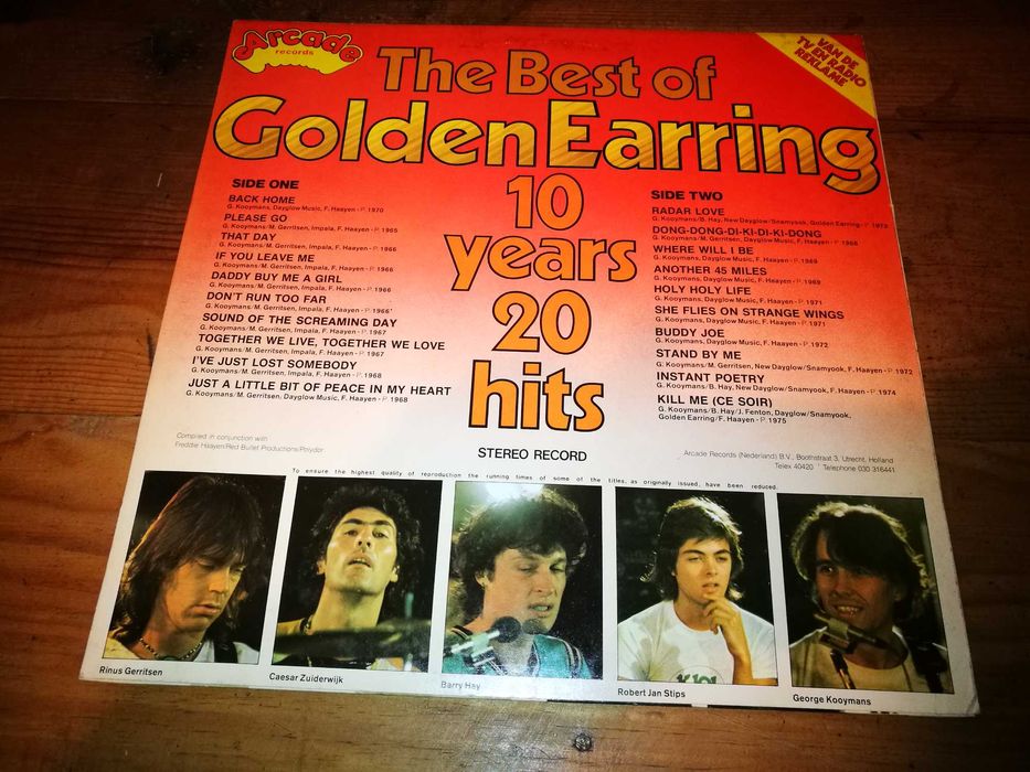 GOLDEN EARING-The Best Of Golden Earing - 10 Years 20 Hits LP
