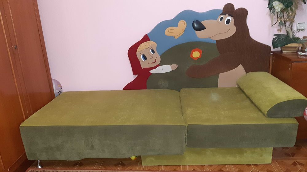 Дитячий диван "МАША І МЕДВЕДЬ"