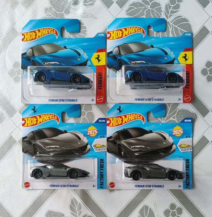 4×Hot Wheels Ferrari SF90 Stradale