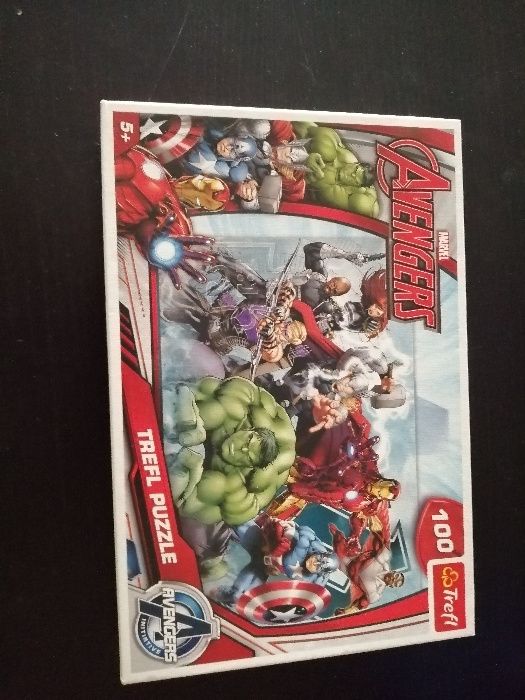 puzzle marvel avengers 100 peças + 5 anos