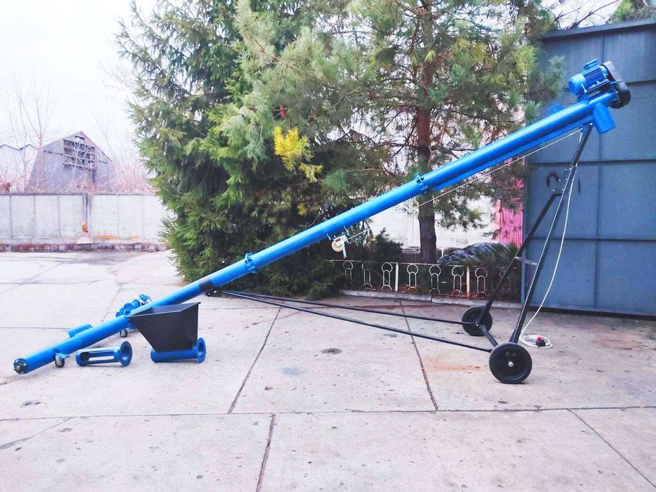 Шнековий навантажувач, шнек для зерна, шнековий погрузчик 159 мм 6 м