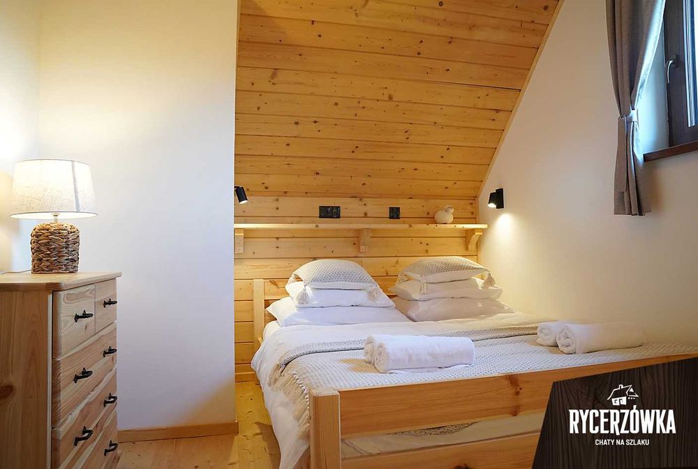 Chaty Rycerzówka - domek w górach. Soblówka. Beskid Żywiecki